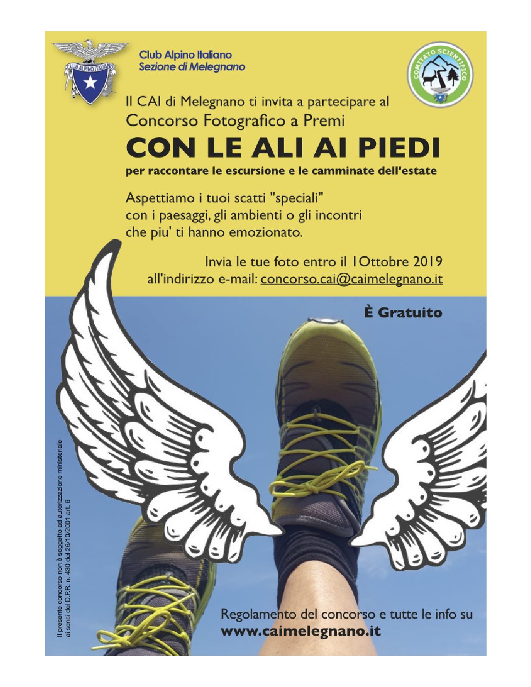 Premiazione concorso fotografico “con le ali ai piedi”