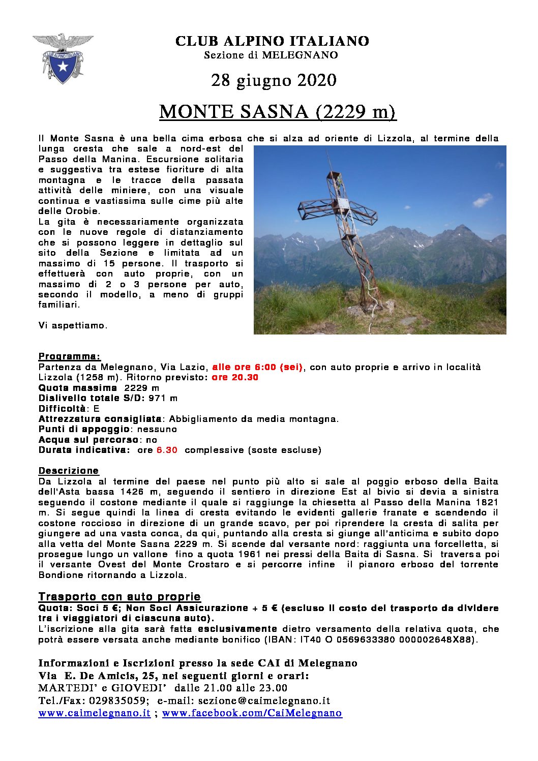 Gita al Monte Sasna
