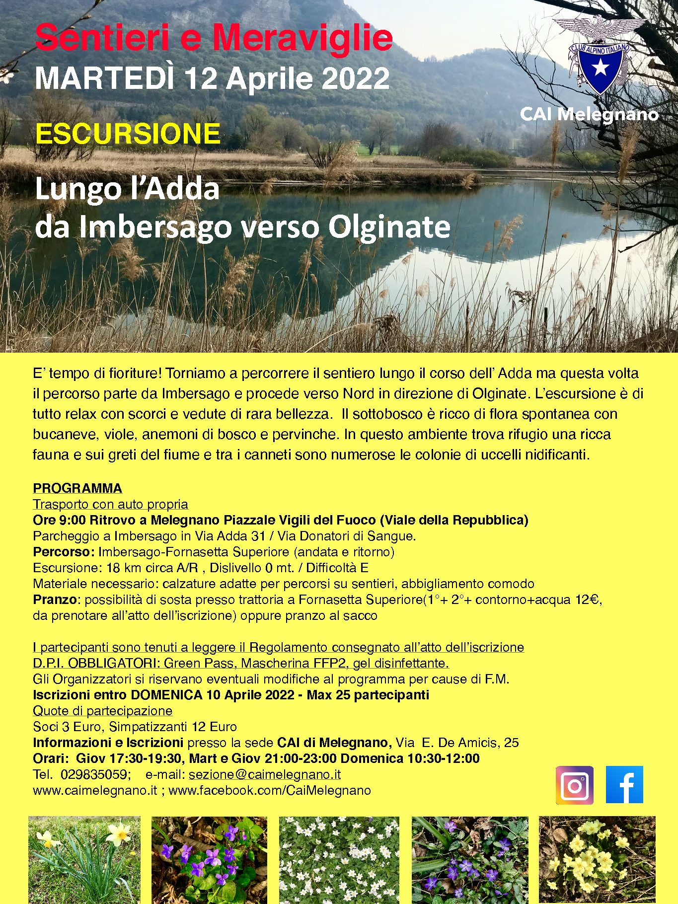 Escursione sull’Adda da Imbersago verso Olginate