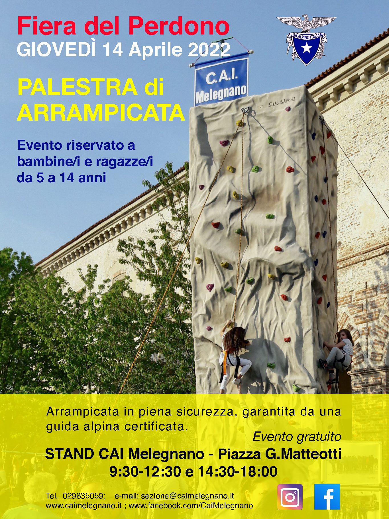 Palestra di arrampicata Fiera del Perdono 2022
