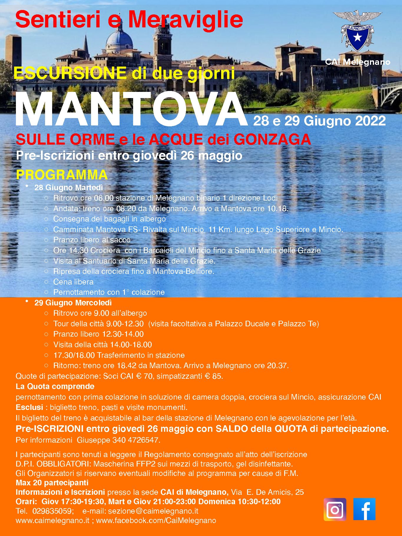 Escursione di due giorni a Mantova