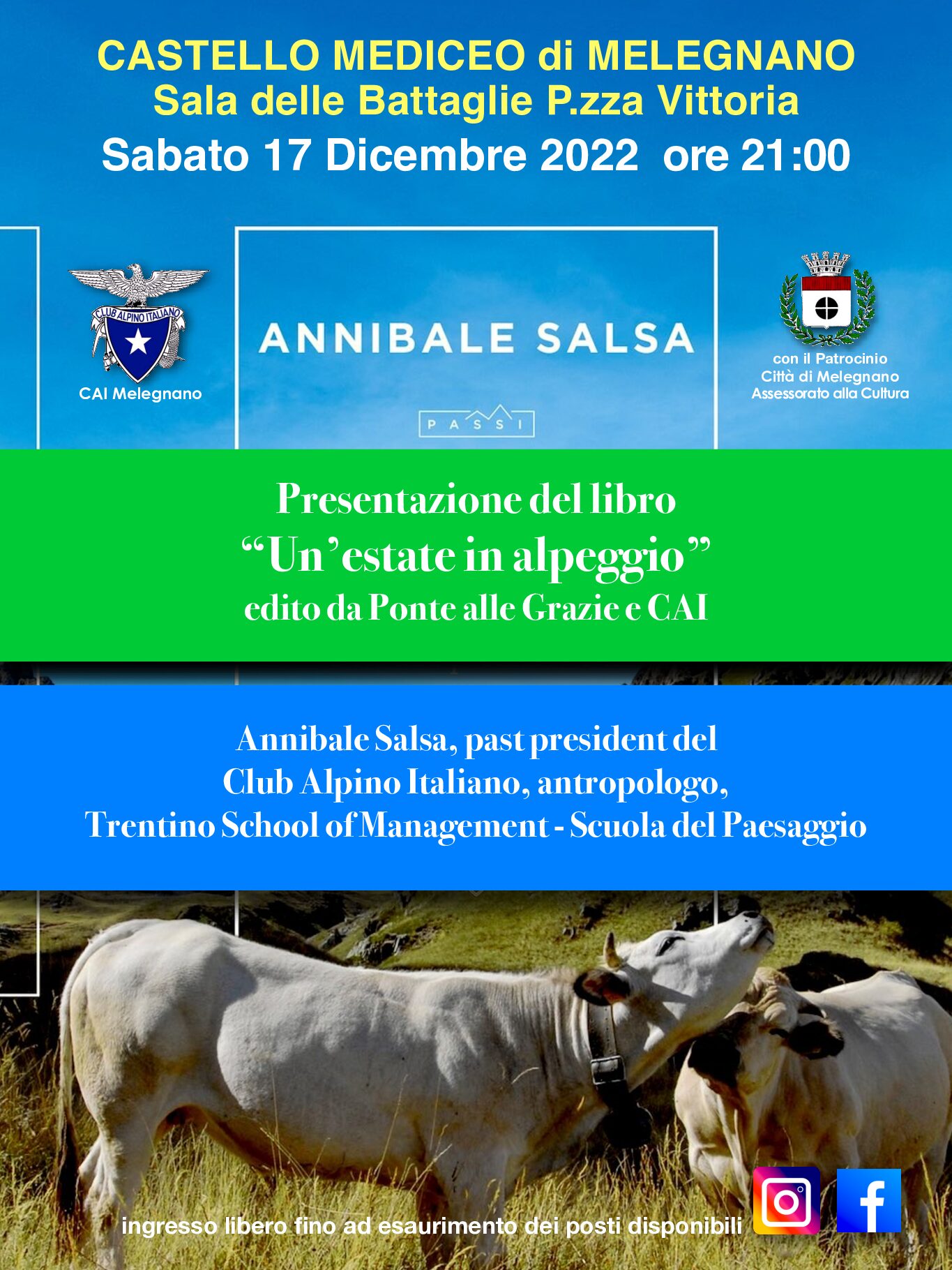 Annibale Salsa presenta: “Un’estate in alpeggio”
