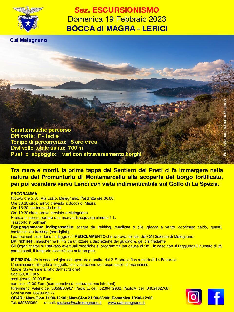 Escursione Bocca di Magra – Lerici