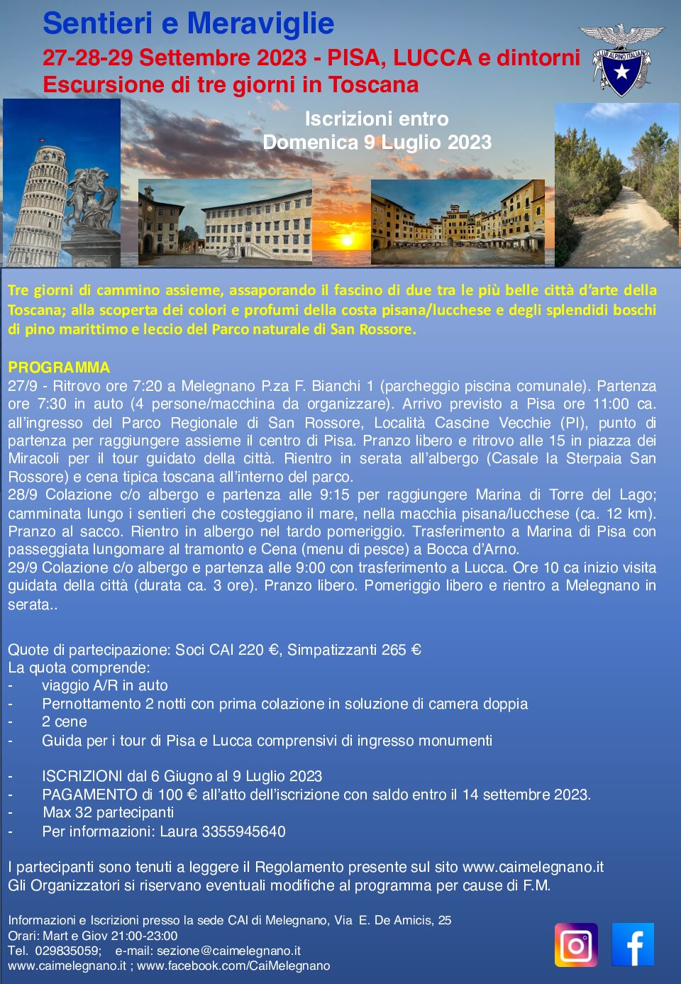 Escursione di tre giorni in Toscana