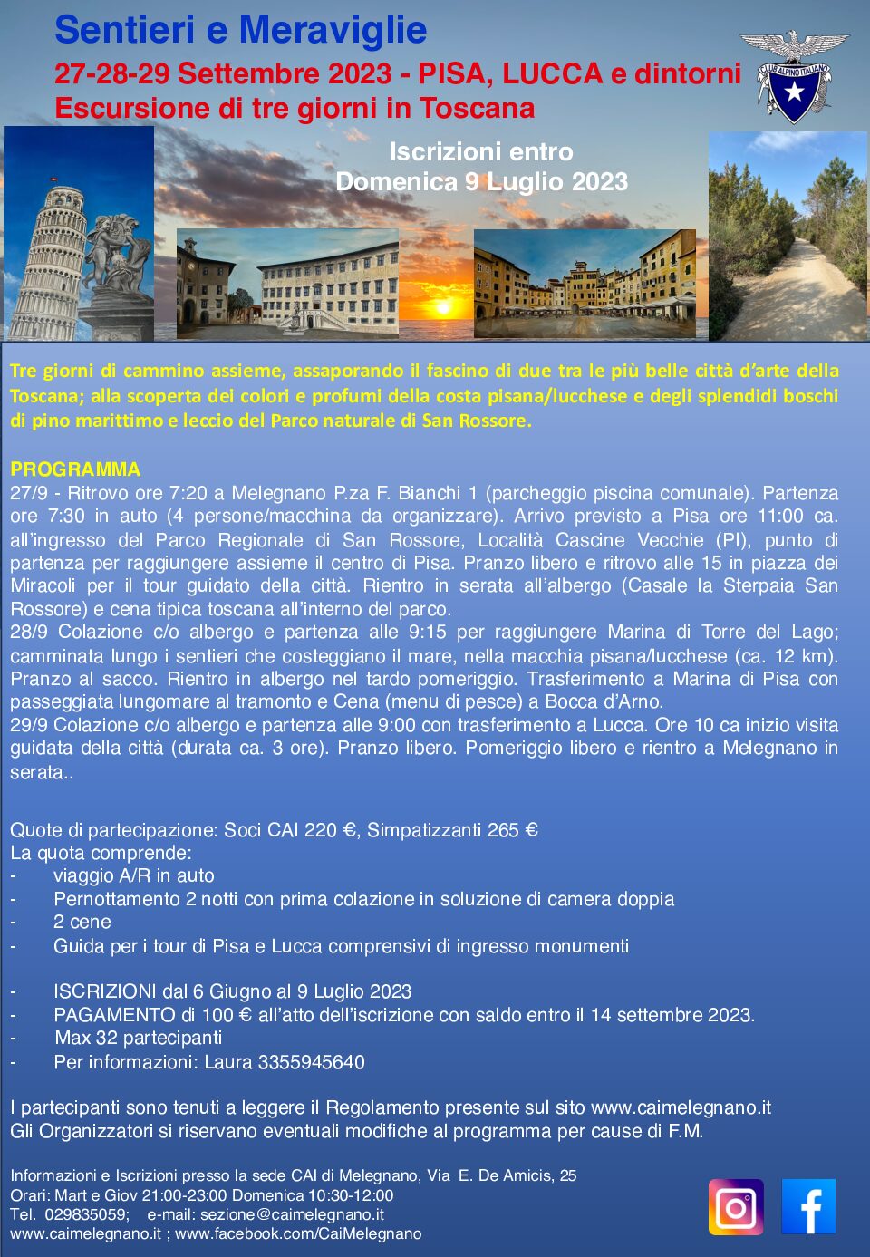 Escursione di tre giorni in Toscana