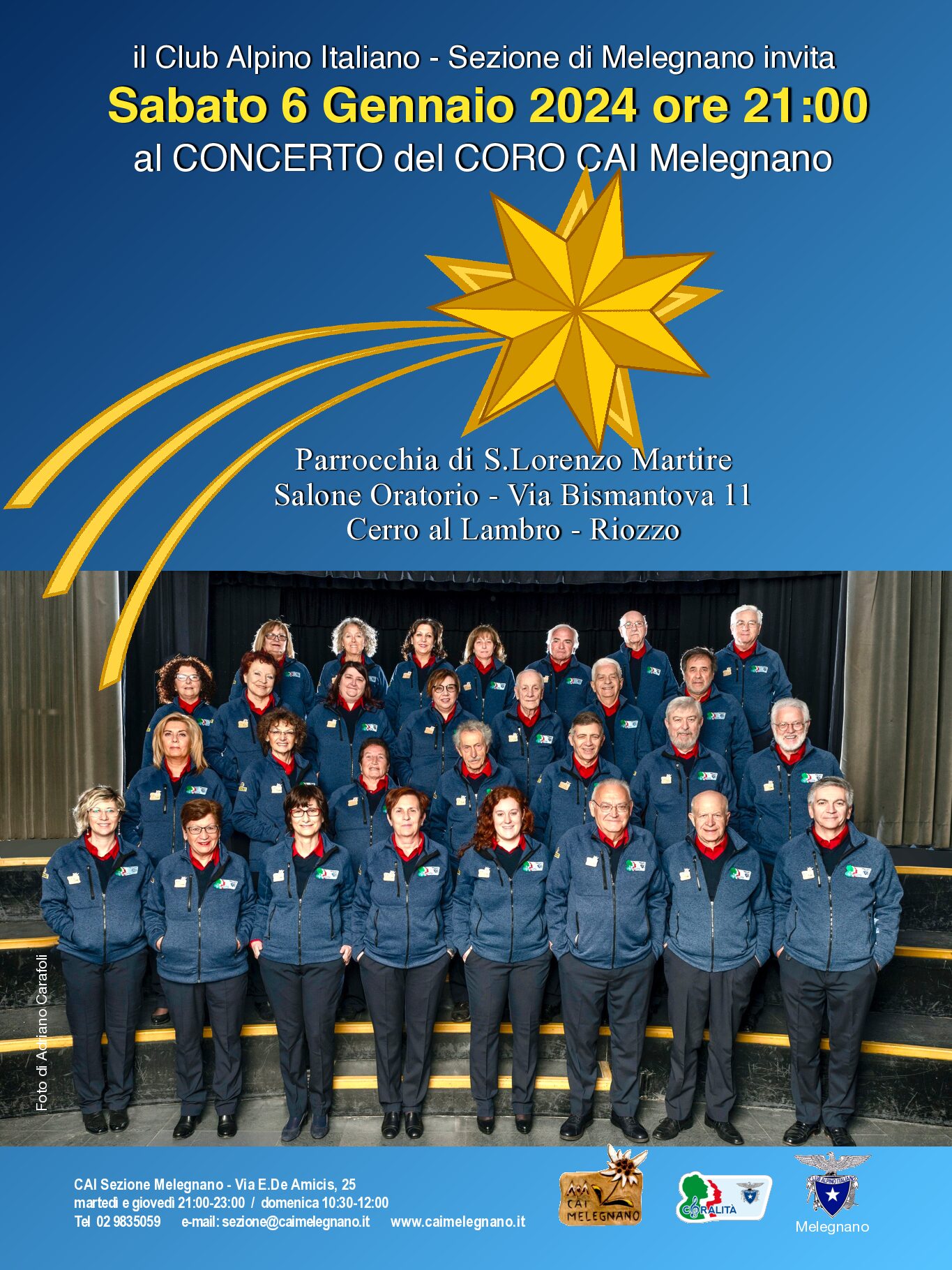 Concerto Epifania Coro CAI Melegnano