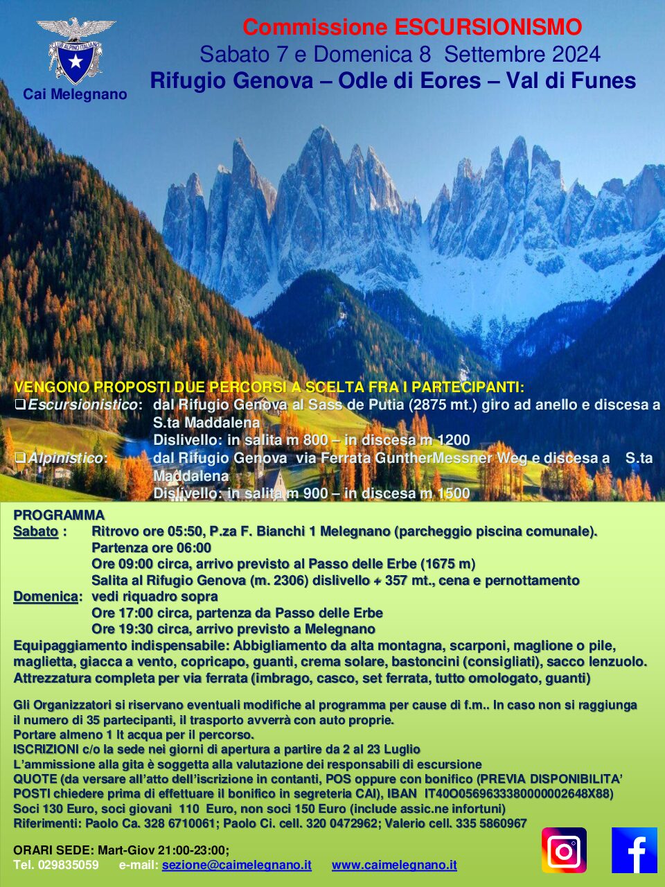 Rifugio Genova – Odle di Eores – Val di Funes