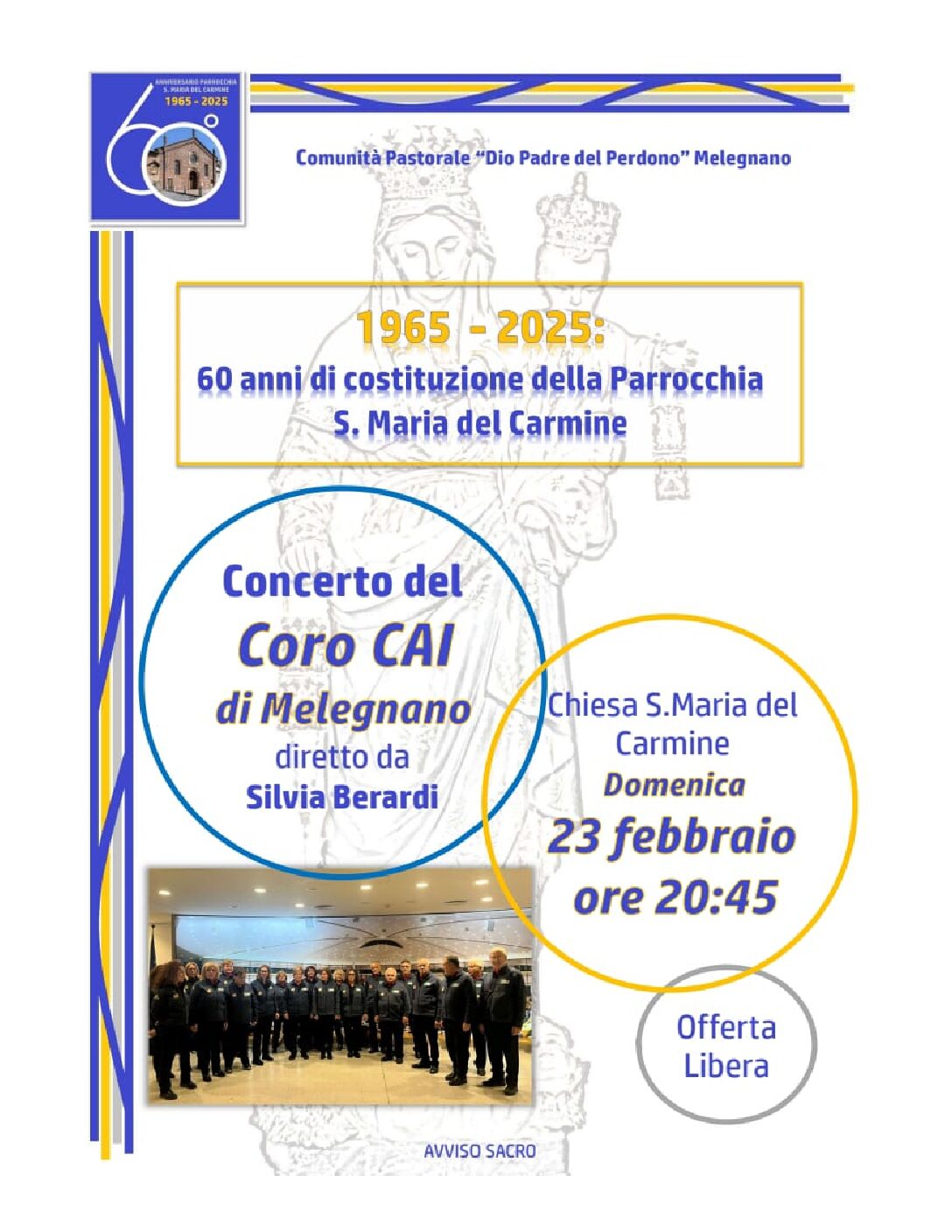 Concerto coro CAI – Chiesa Santa Maria del Carmine – Melegnano