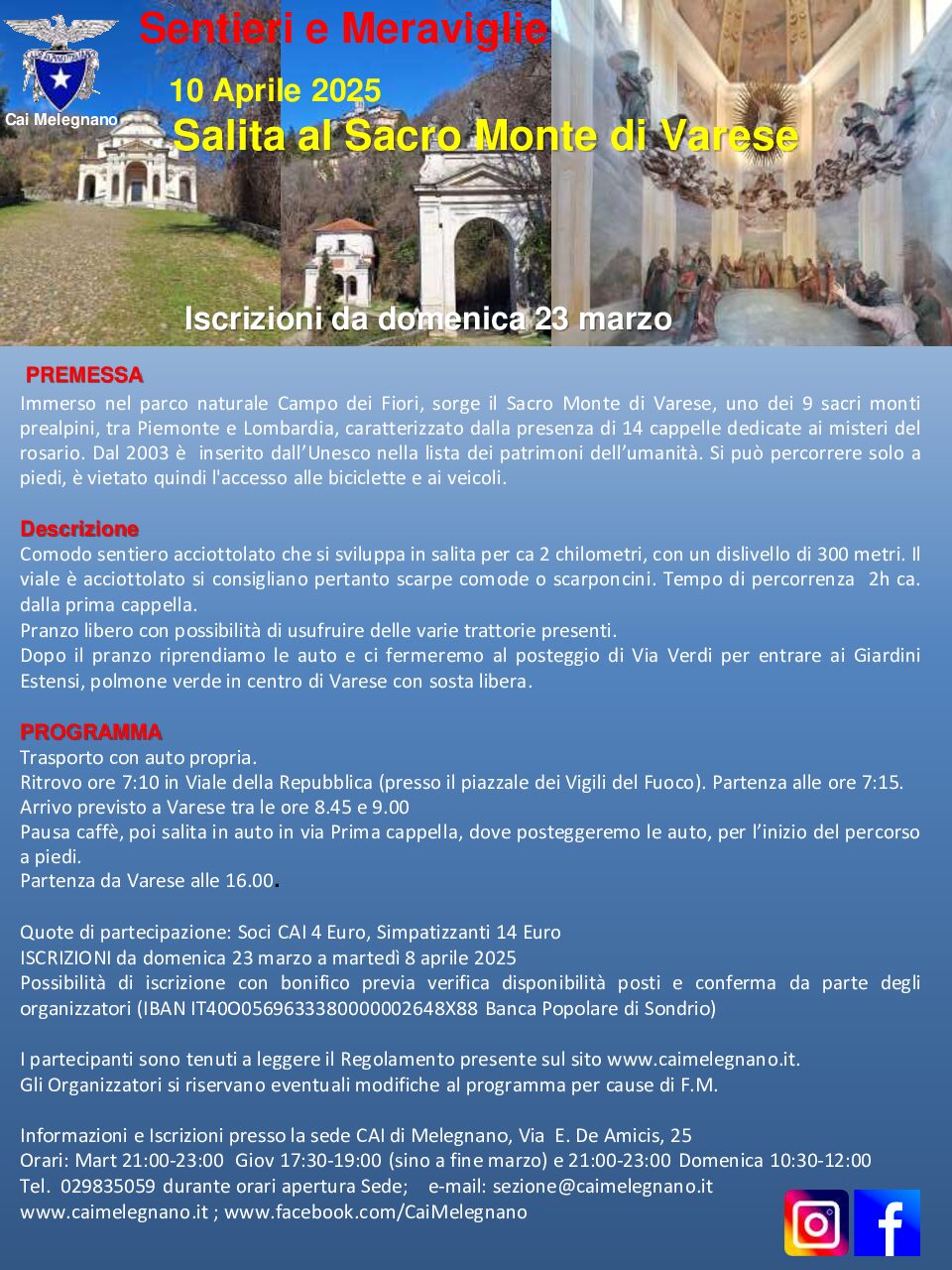 Salita al Sacro Monte di Varese