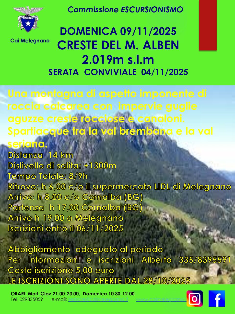 Creste del Monte ALBEN (BG)