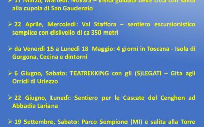 Programma 2026 – Cammino dolce