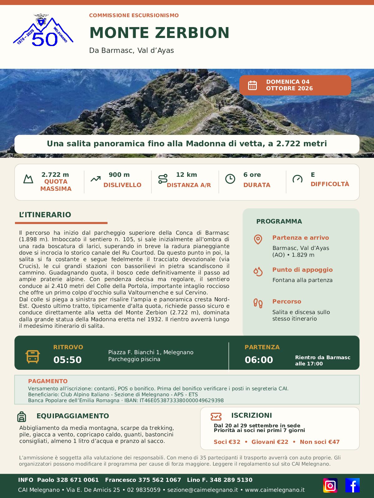 Monte Zerbion da Barmasc – Val D’Ayas (AO)